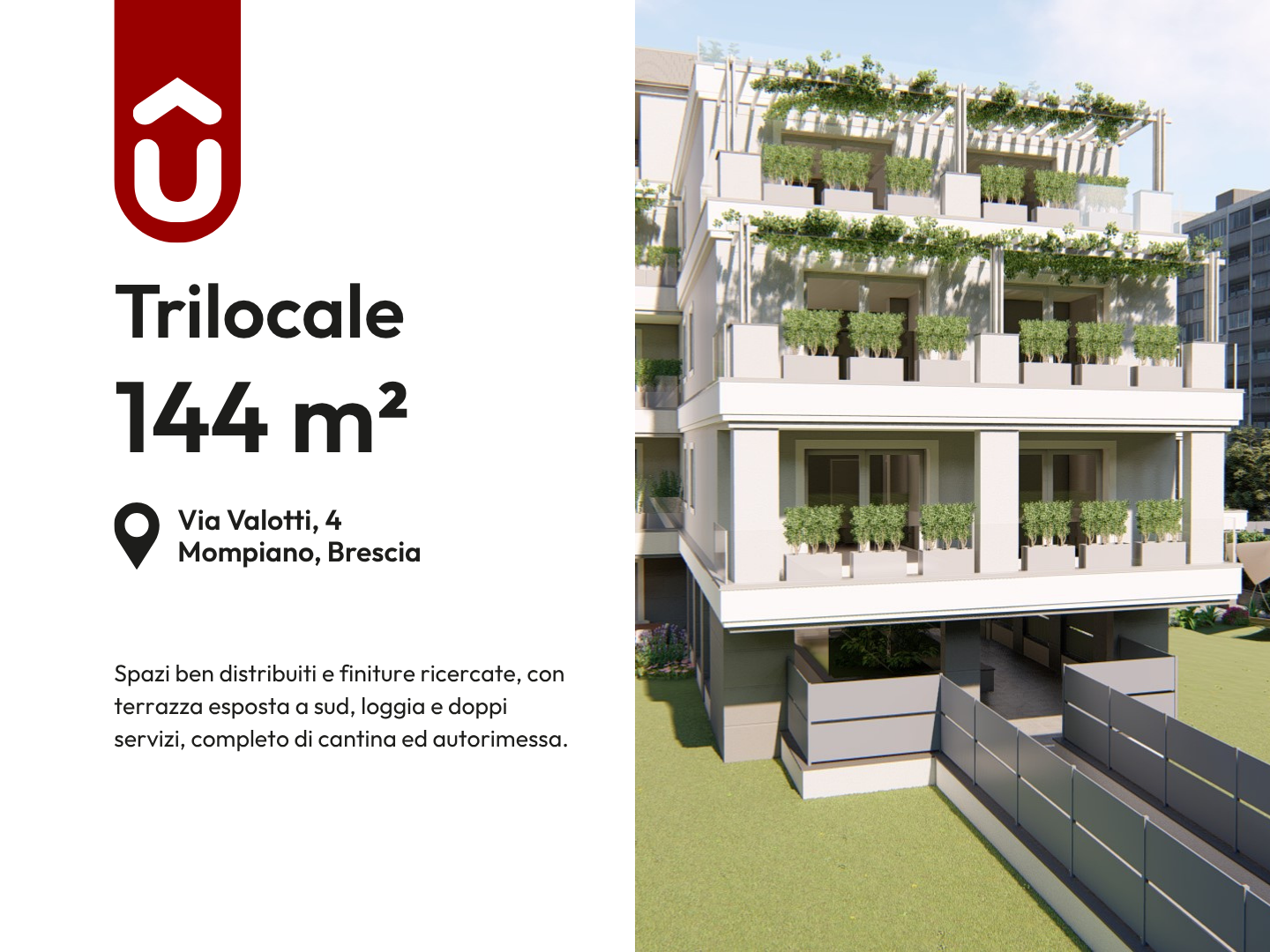 Appartamento Trilocale a Brescia – 3608-1 Appartamento Trilocale a Brescia - 3608-1