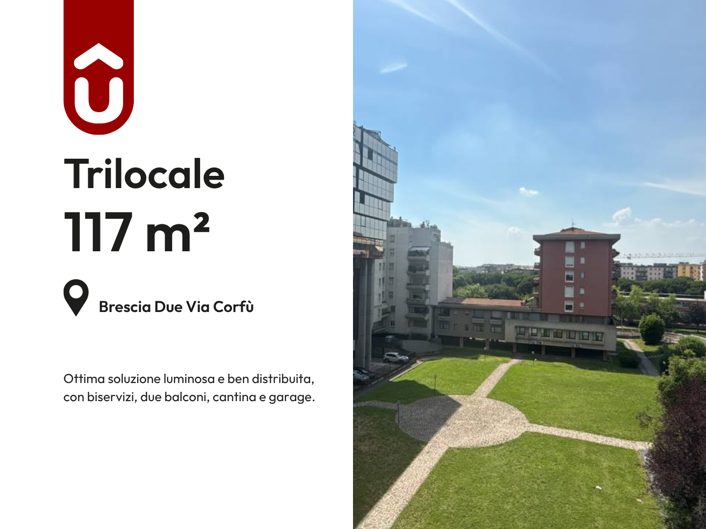Appartamento Trilocale a Brescia – 3745-1 Appartamento Trilocale a Brescia - 3745-1